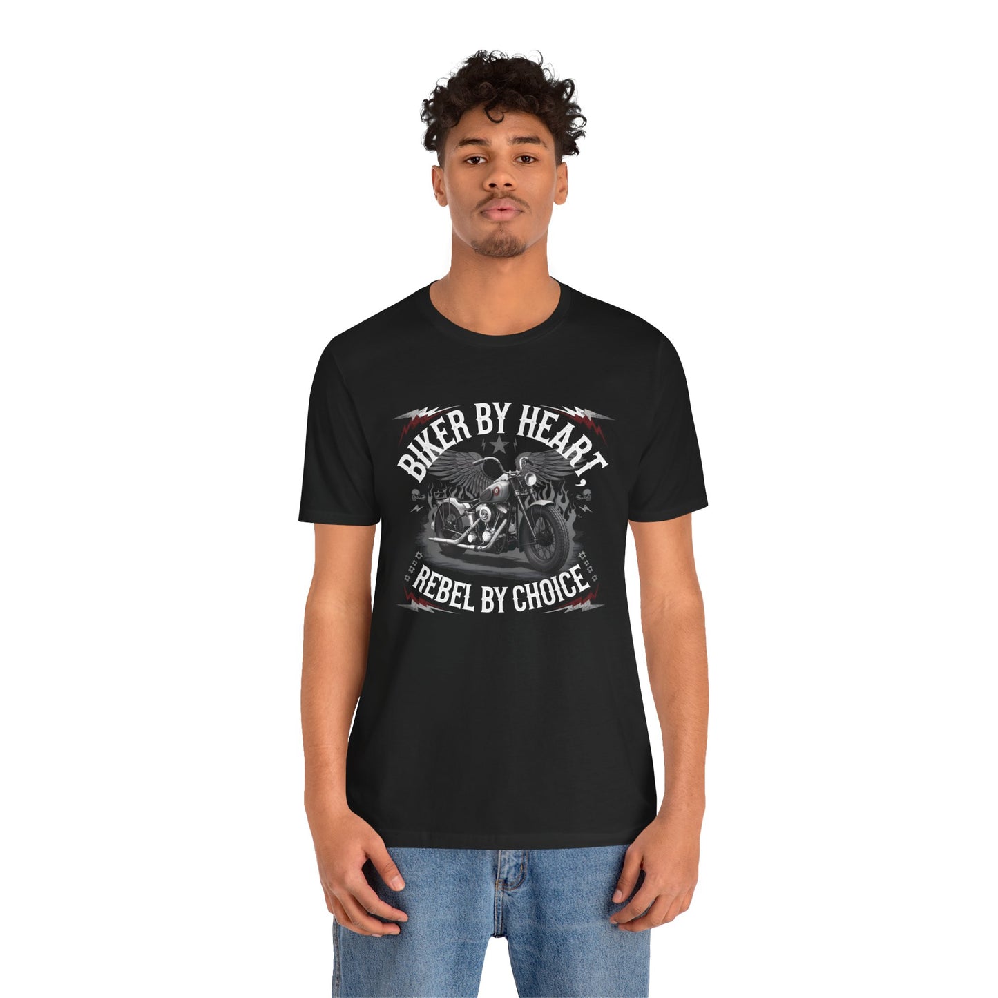 Biker By Heart Rebel By Choice Short Sleeve Tee