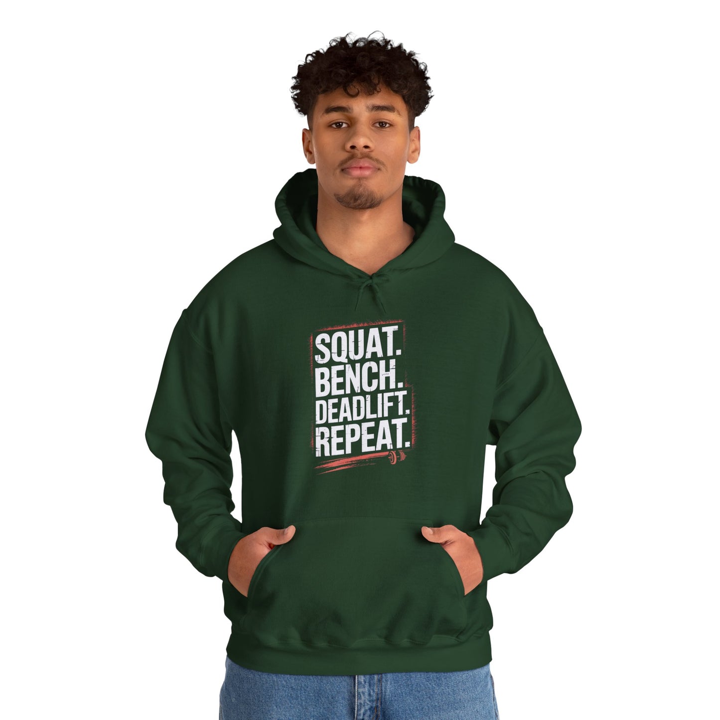 Squat Bench Deadlift Repeat Hooded Sweatshirt