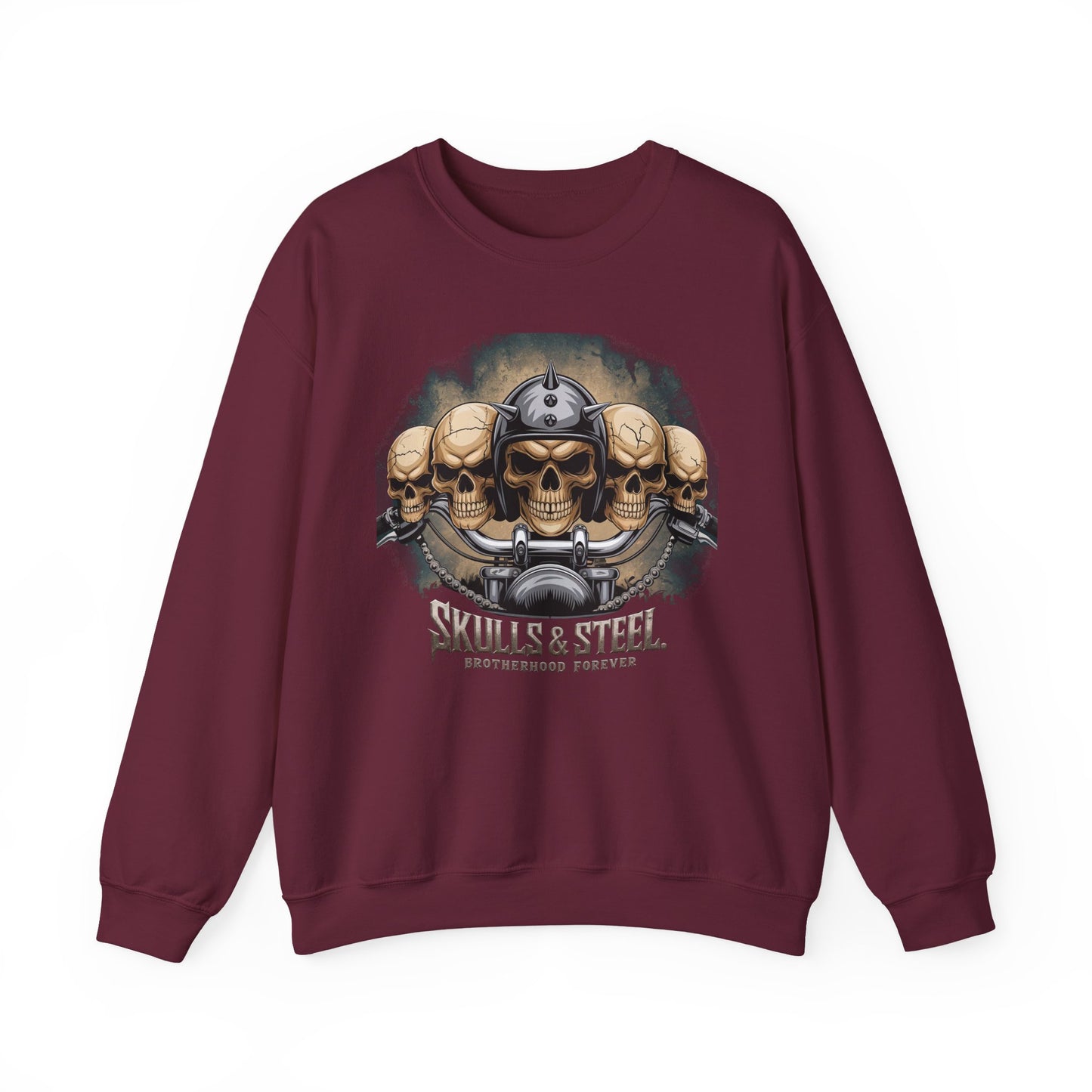 Skulls & Steel Brotherhood Forever Crewneck Sweatshirt