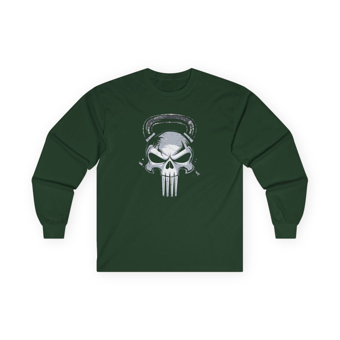 Kettlebell Skull Long Sleeve Tee