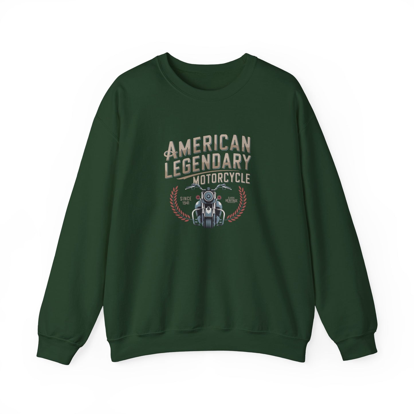 American Legendary Motorcycle Crewneck Sweatshirt
