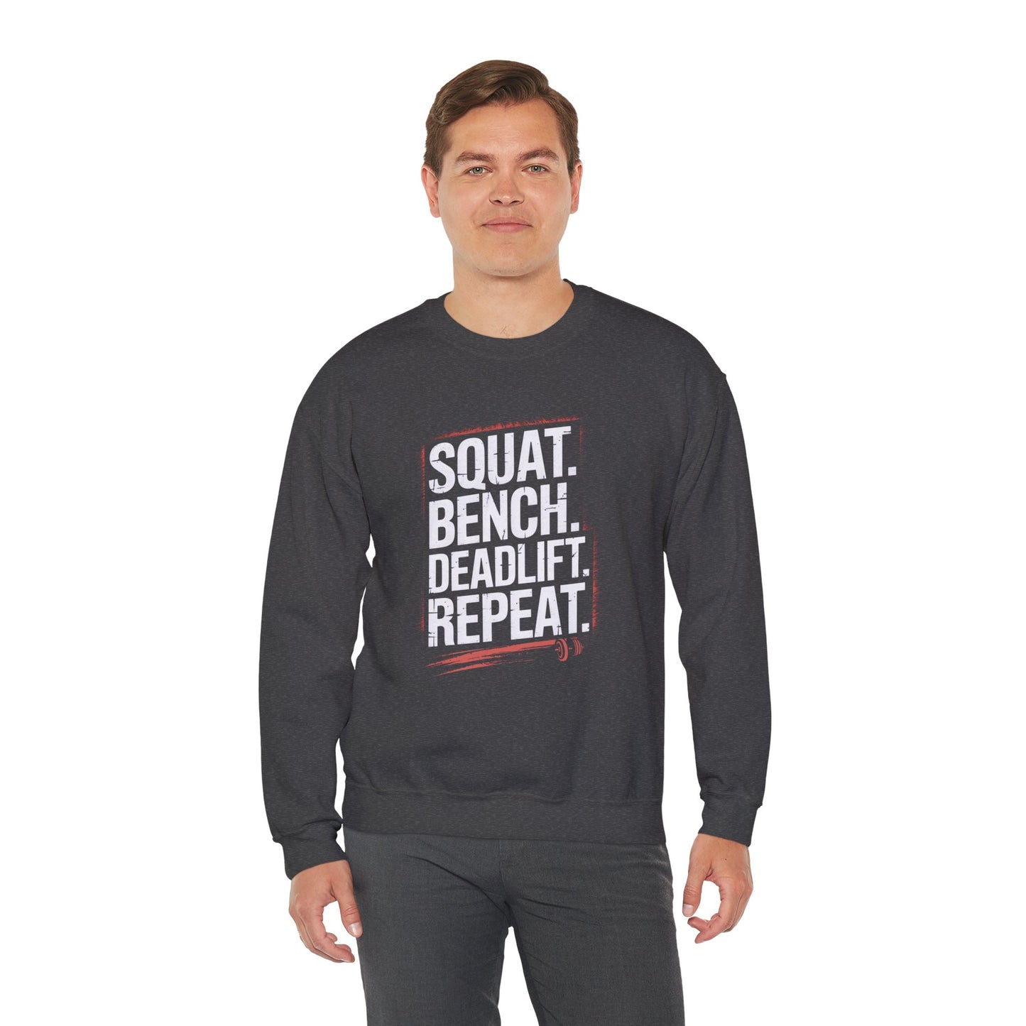 Squat Bench Deadlift Repeat Crewneck Sweatshirt