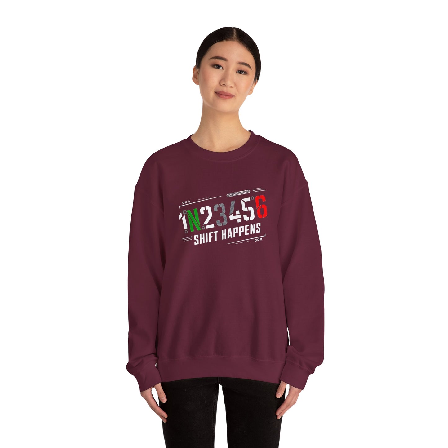 1N23456 Shift Happens Crewneck Sweatshirt