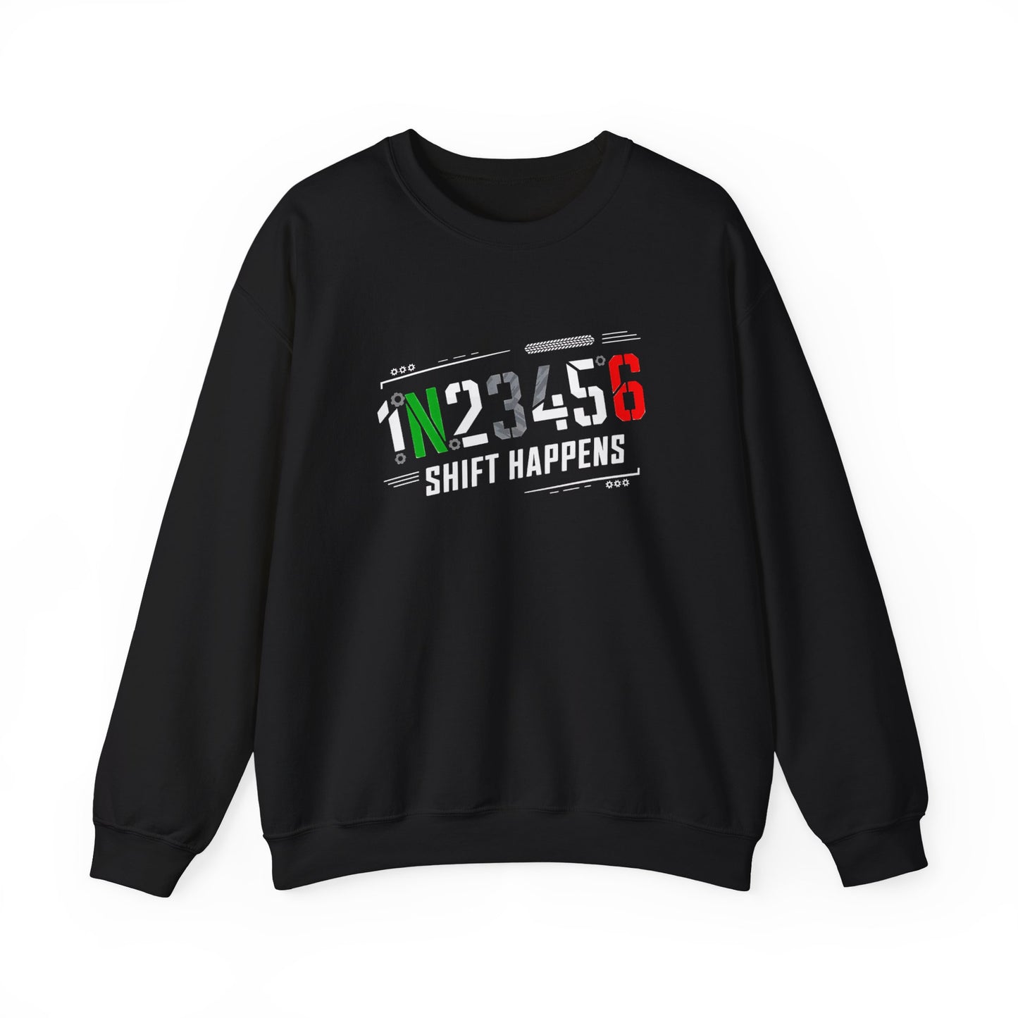 1N23456 Shift Happens Crewneck Sweatshirt