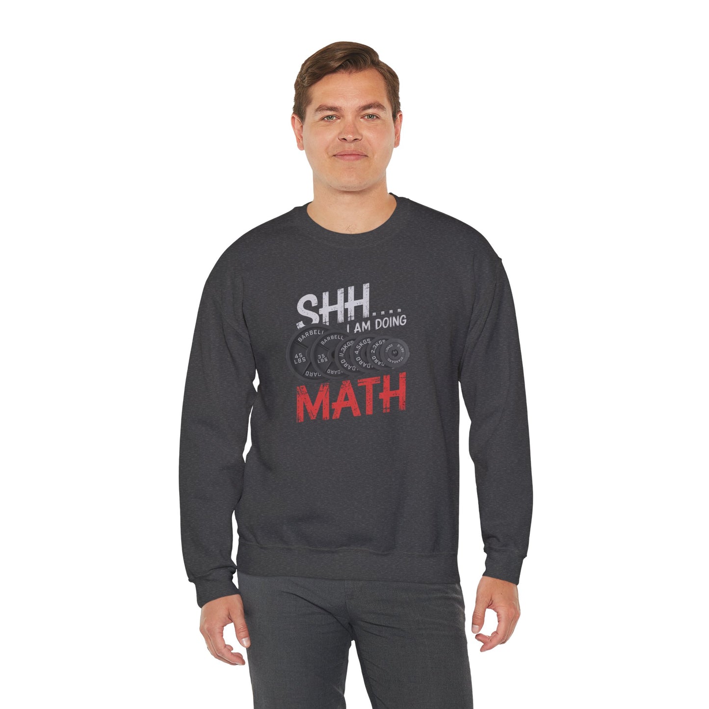 Shh I Am Doing Math Crewneck Sweatshirt