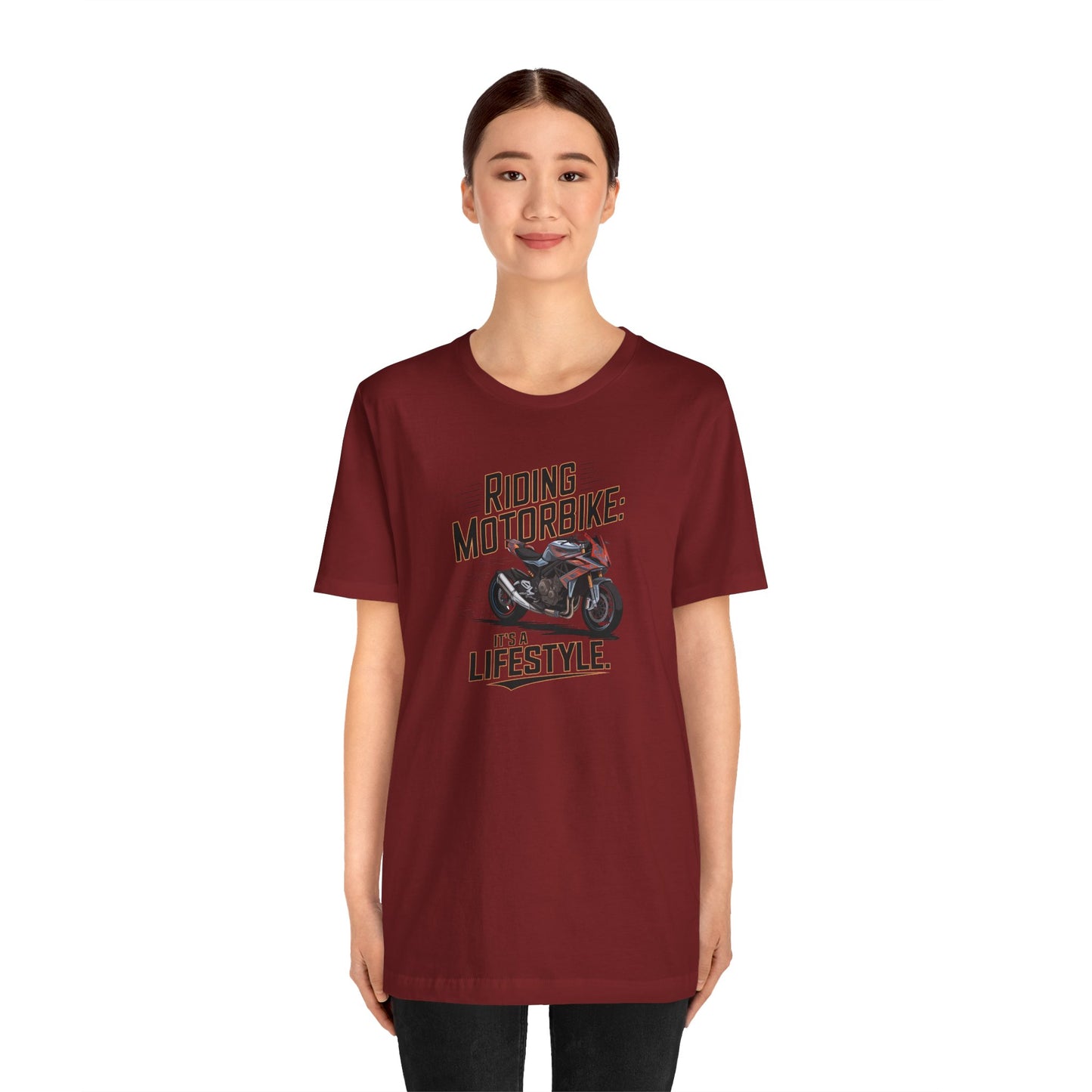 Riding Motorbike: It's A Lifestyle Short Sleeve Tee