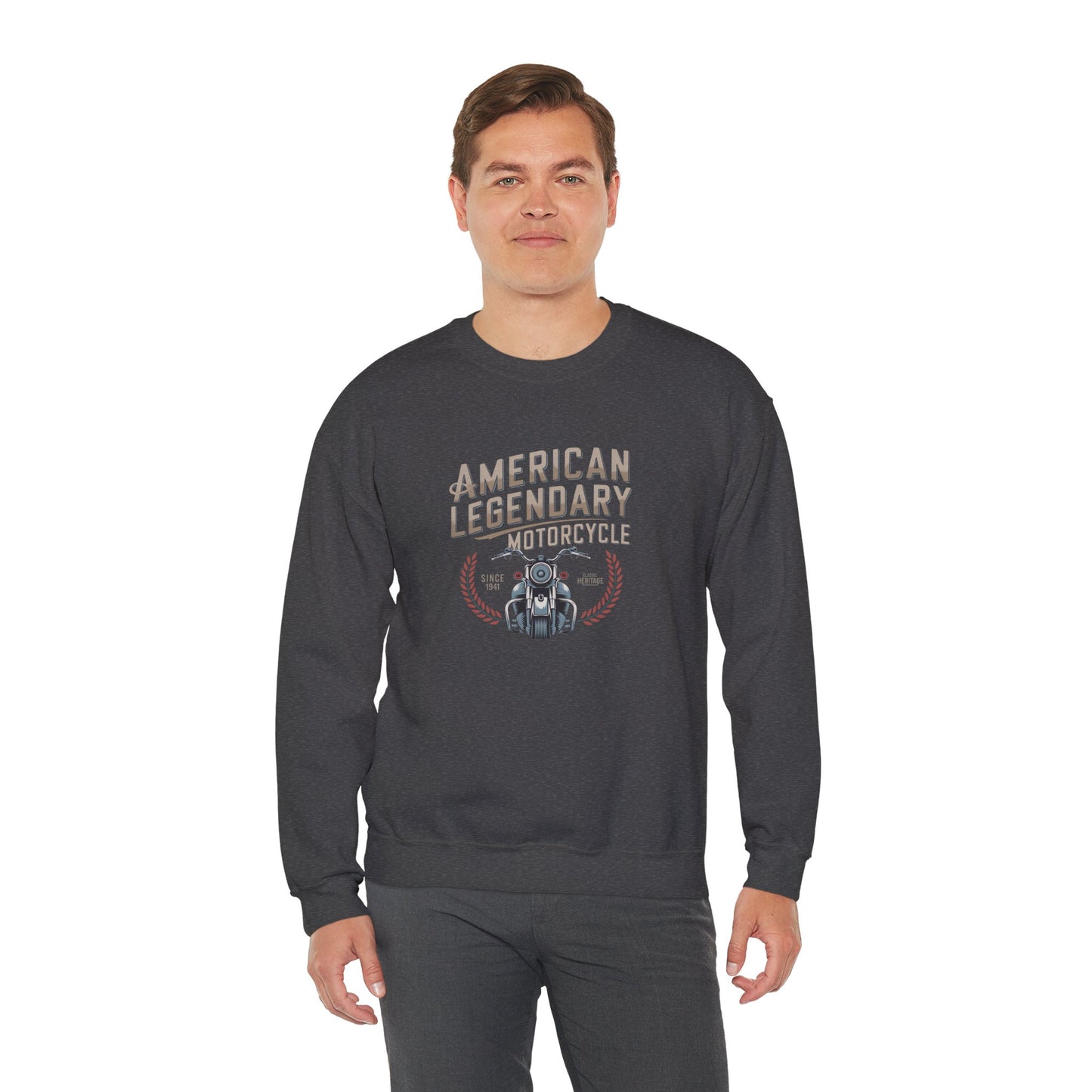 American Legendary Motorcycle Crewneck Sweatshirt