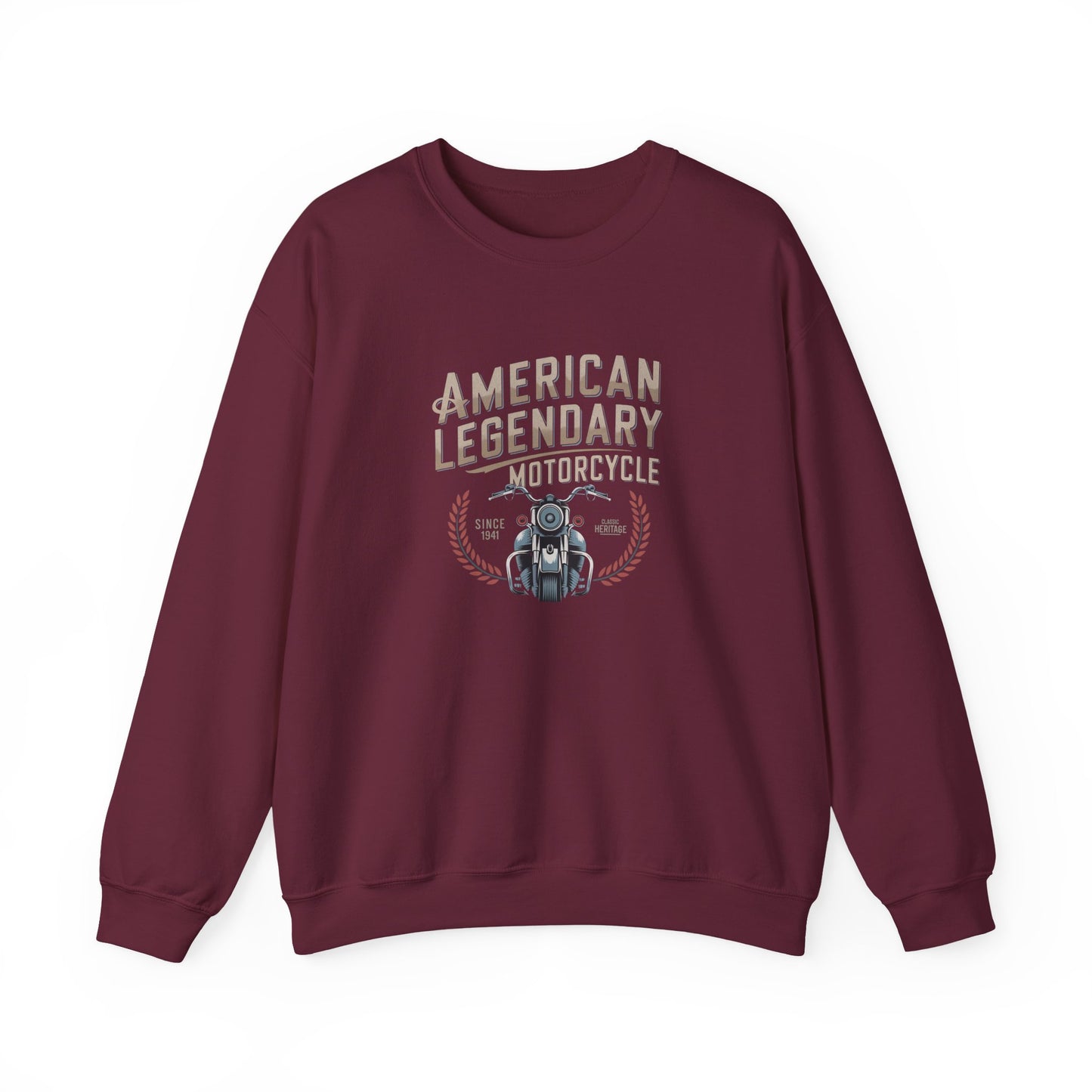 American Legendary Motorcycle Crewneck Sweatshirt