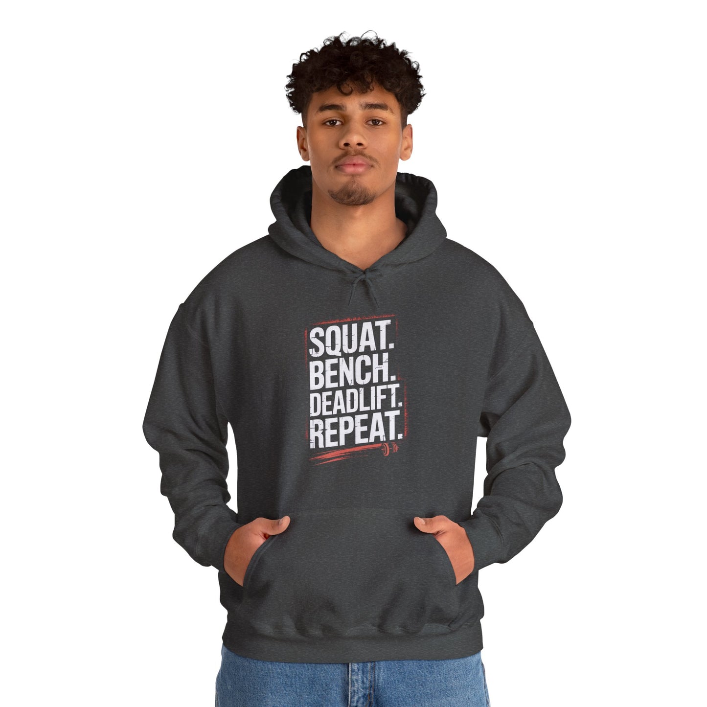 Squat Bench Deadlift Repeat Hooded Sweatshirt