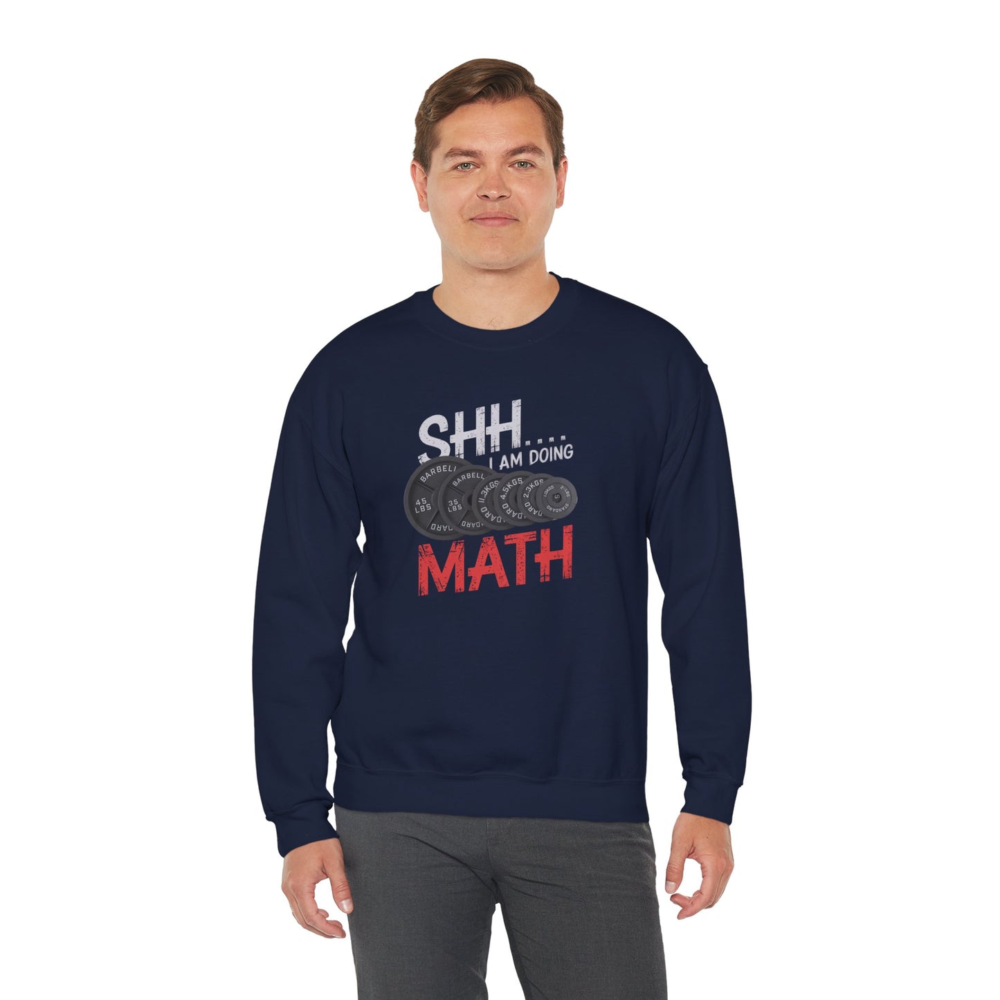 Shh I Am Doing Math Crewneck Sweatshirt