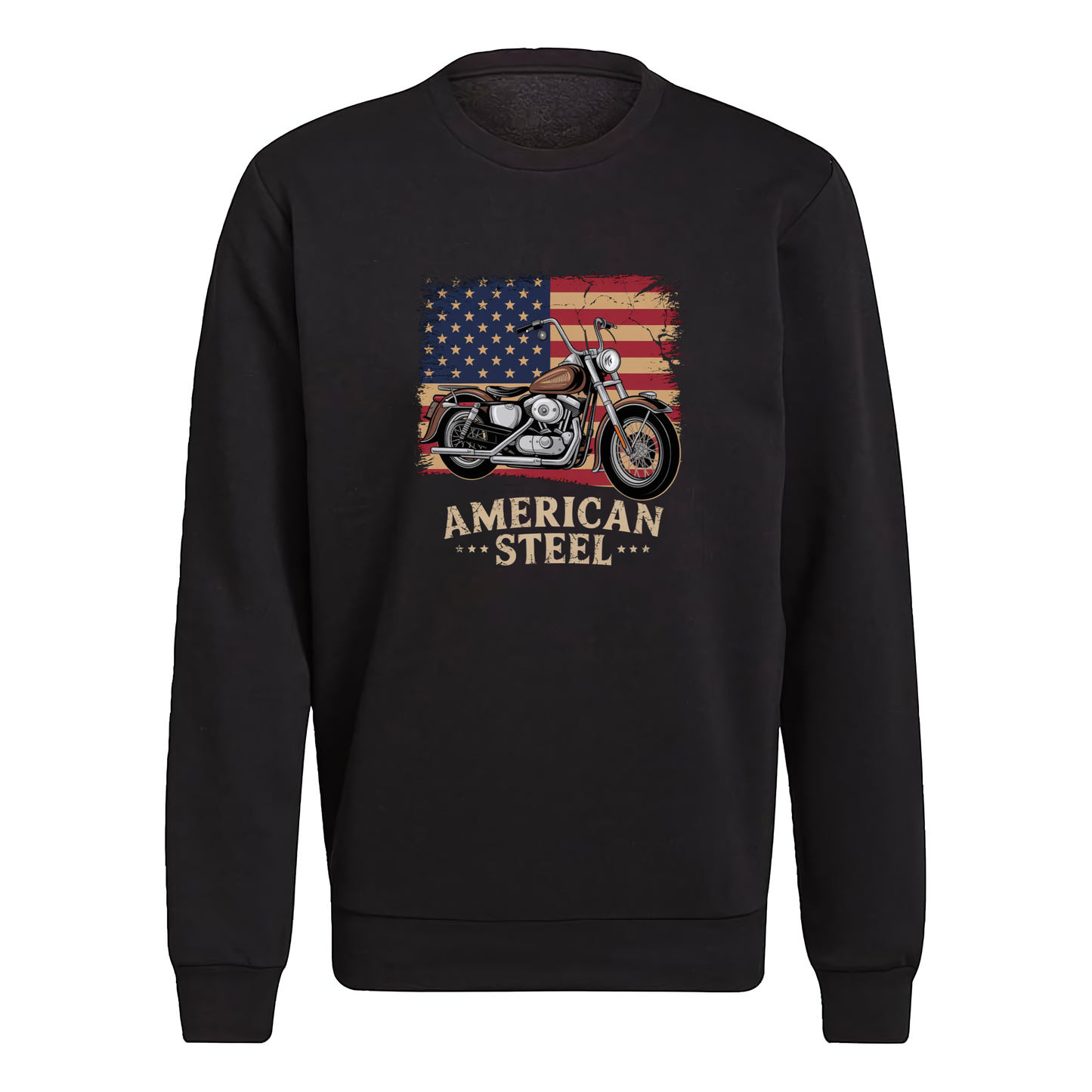American Steel Motorcycle Crewneck Sweatshirt