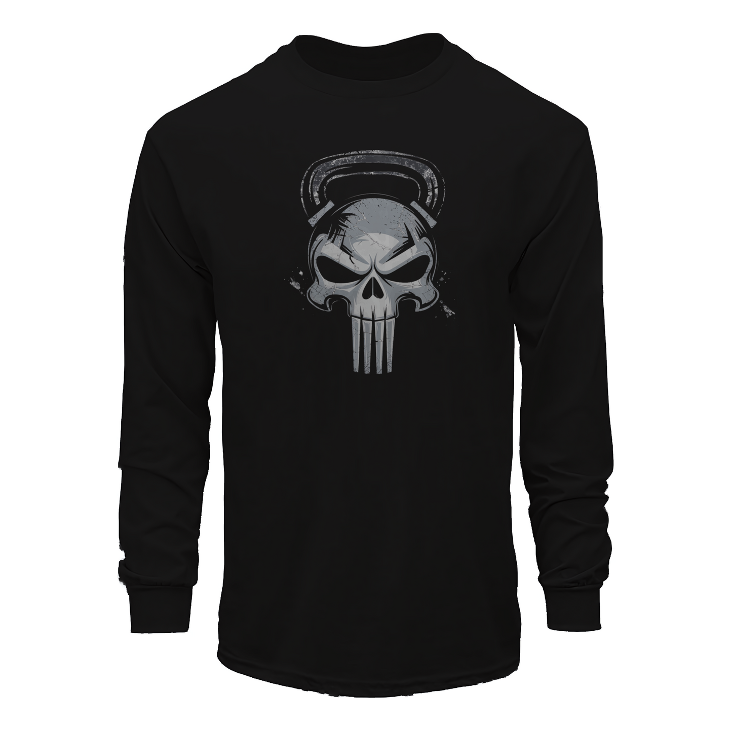 Kettlebell Skull Long Sleeve Tee