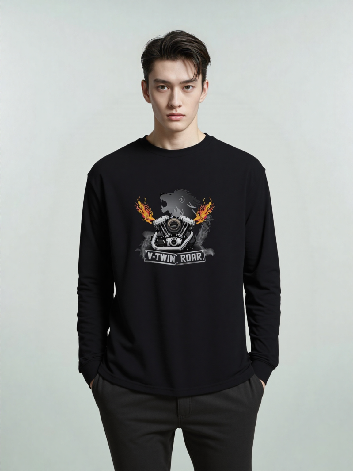 V-Twin Roar Long Sleeve Tee