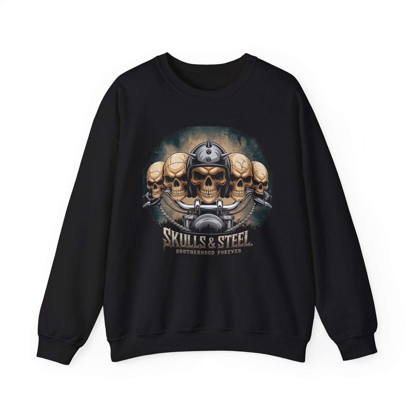 Skulls & Steel Brotherhood Forever Crewneck Sweatshirt