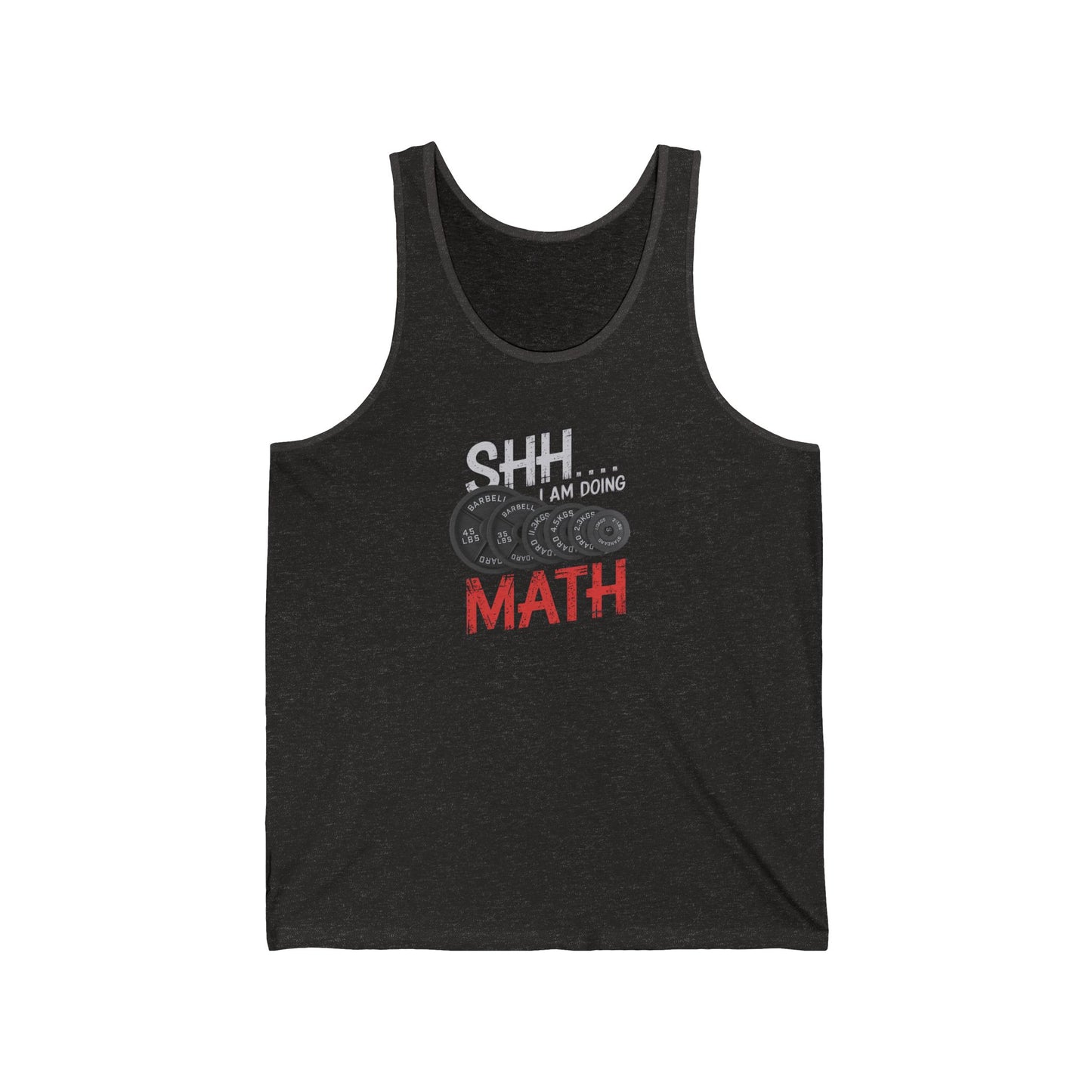Shh I Am Doing Math Jersey Tank