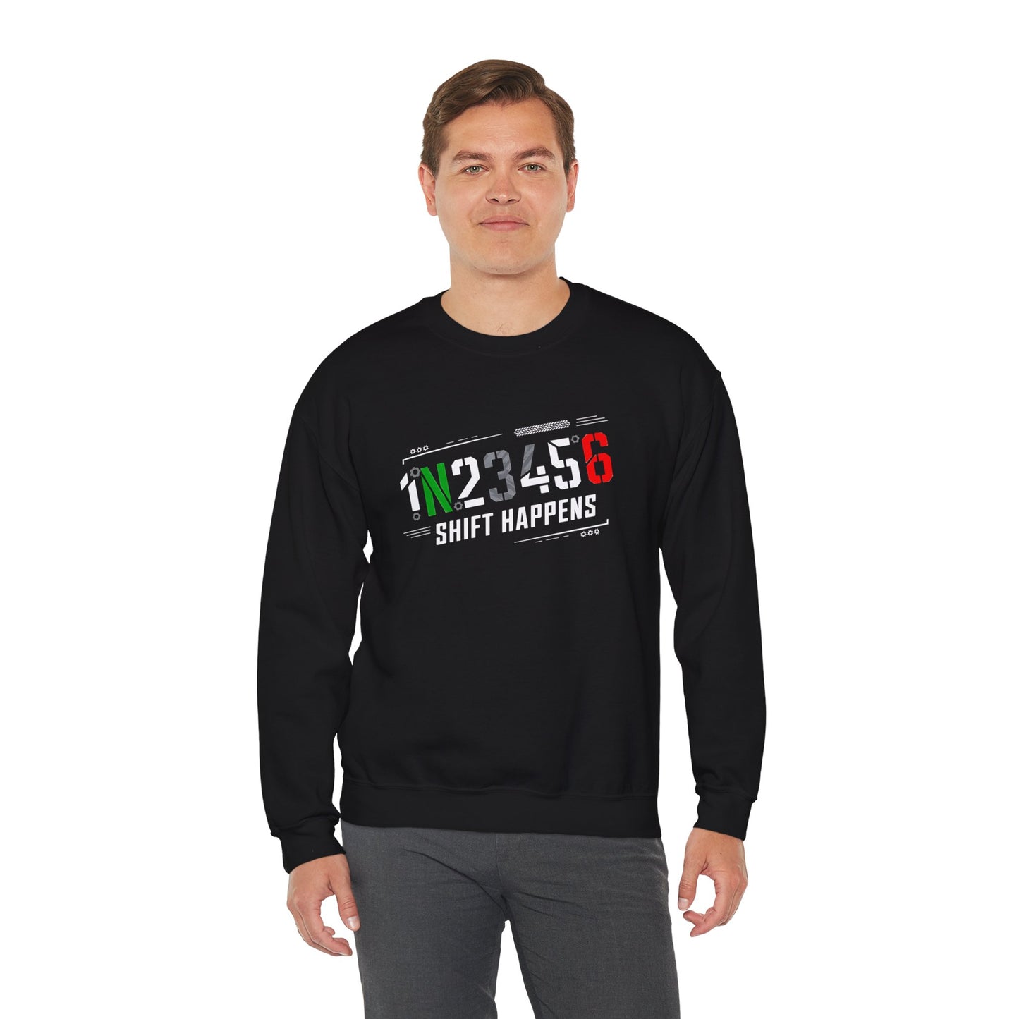 1N23456 Shift Happens Crewneck Sweatshirt