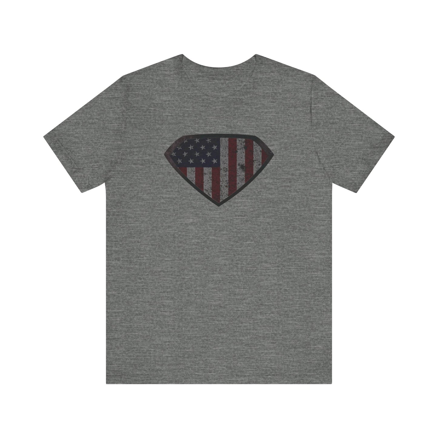 Grungy Super US Flag Short Sleeve Tee