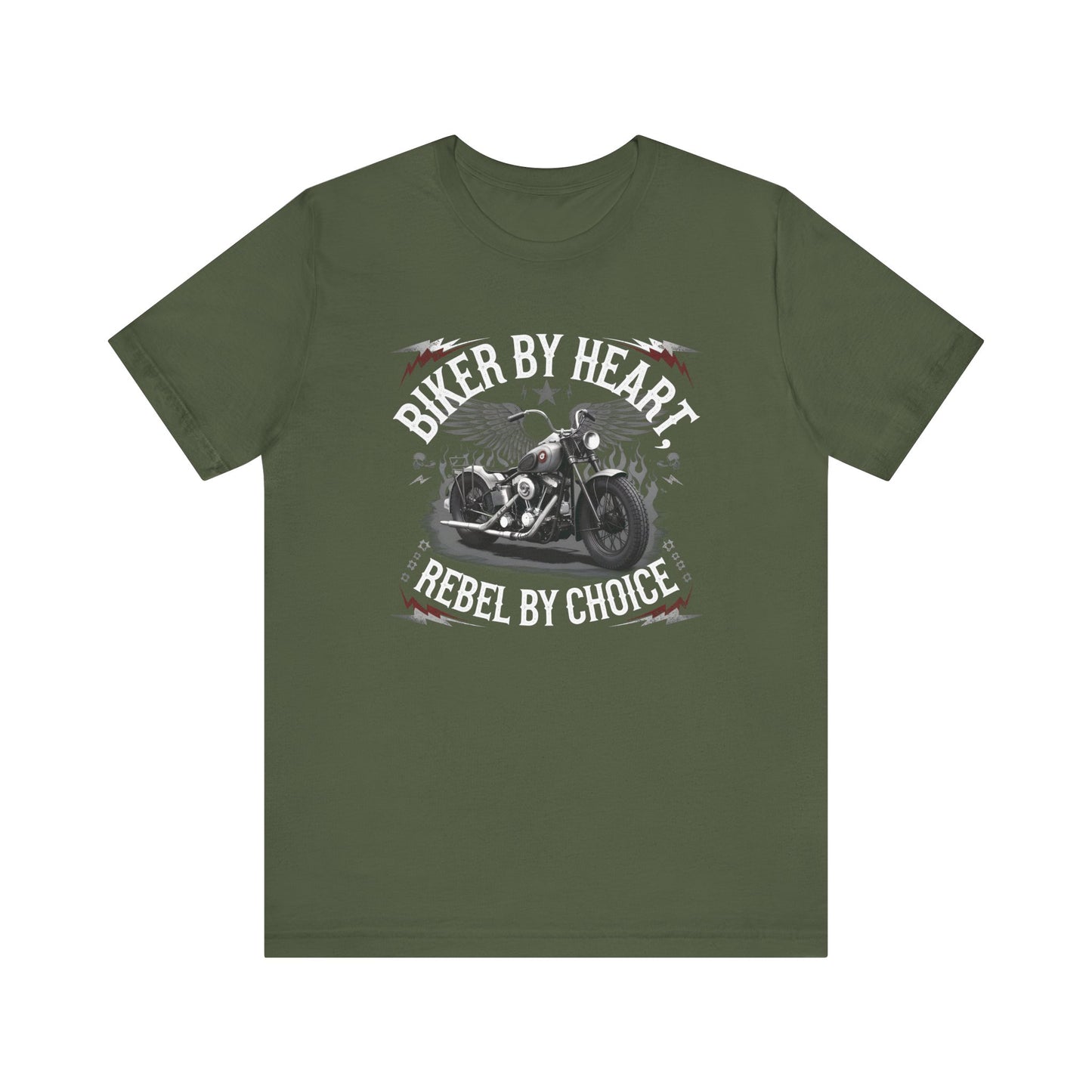 Biker By Heart Rebel By Choice Short Sleeve Tee