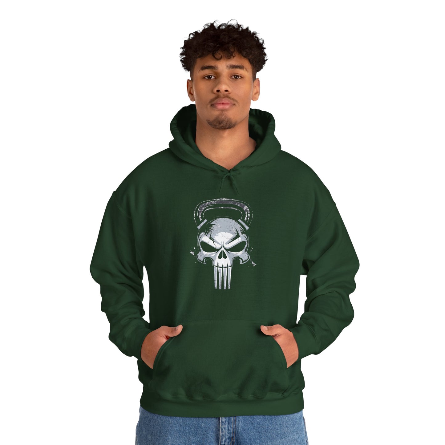 Kettlebell Skull Hooded Sweatshirt