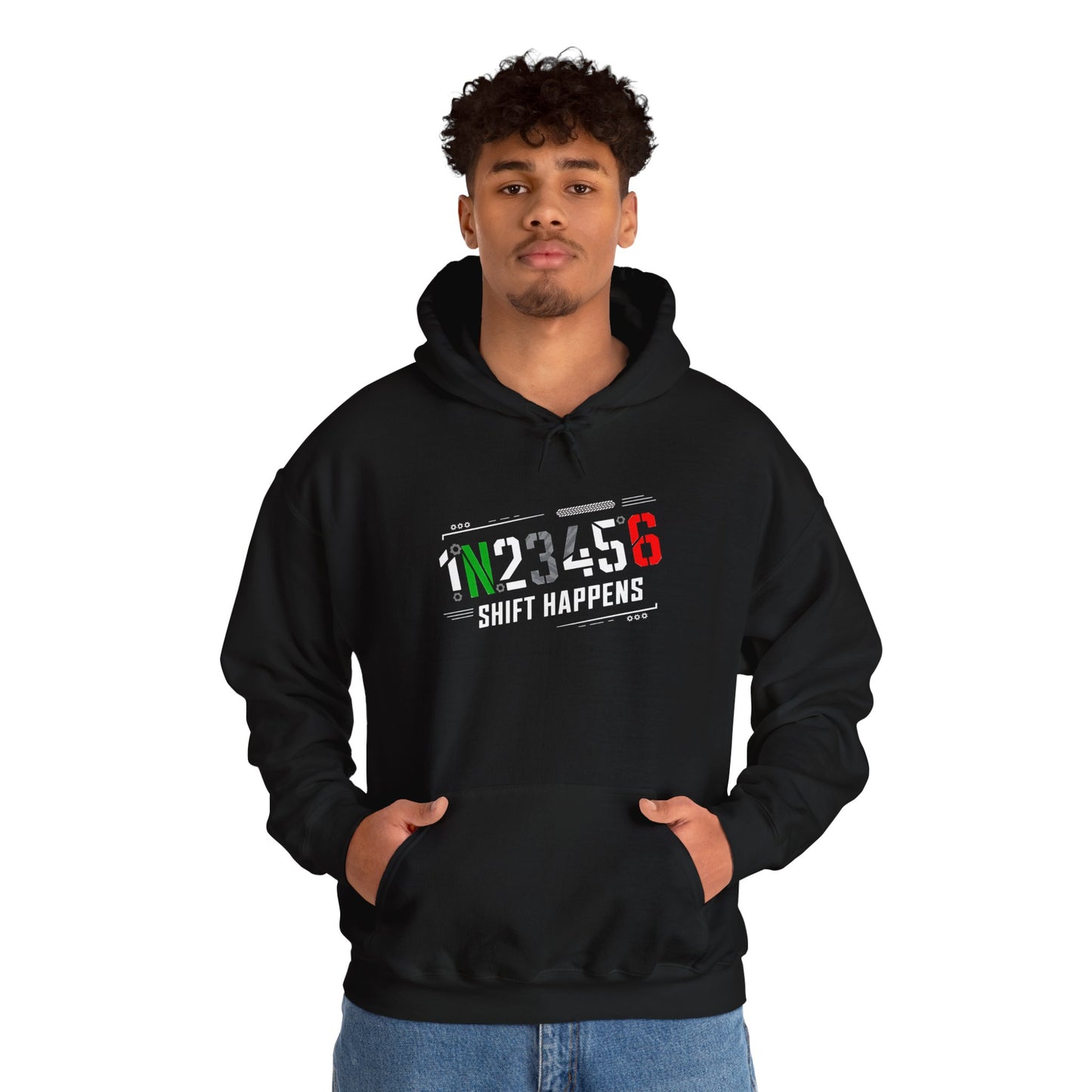 1N23456 Shift Happens Hooded Sweatshirt