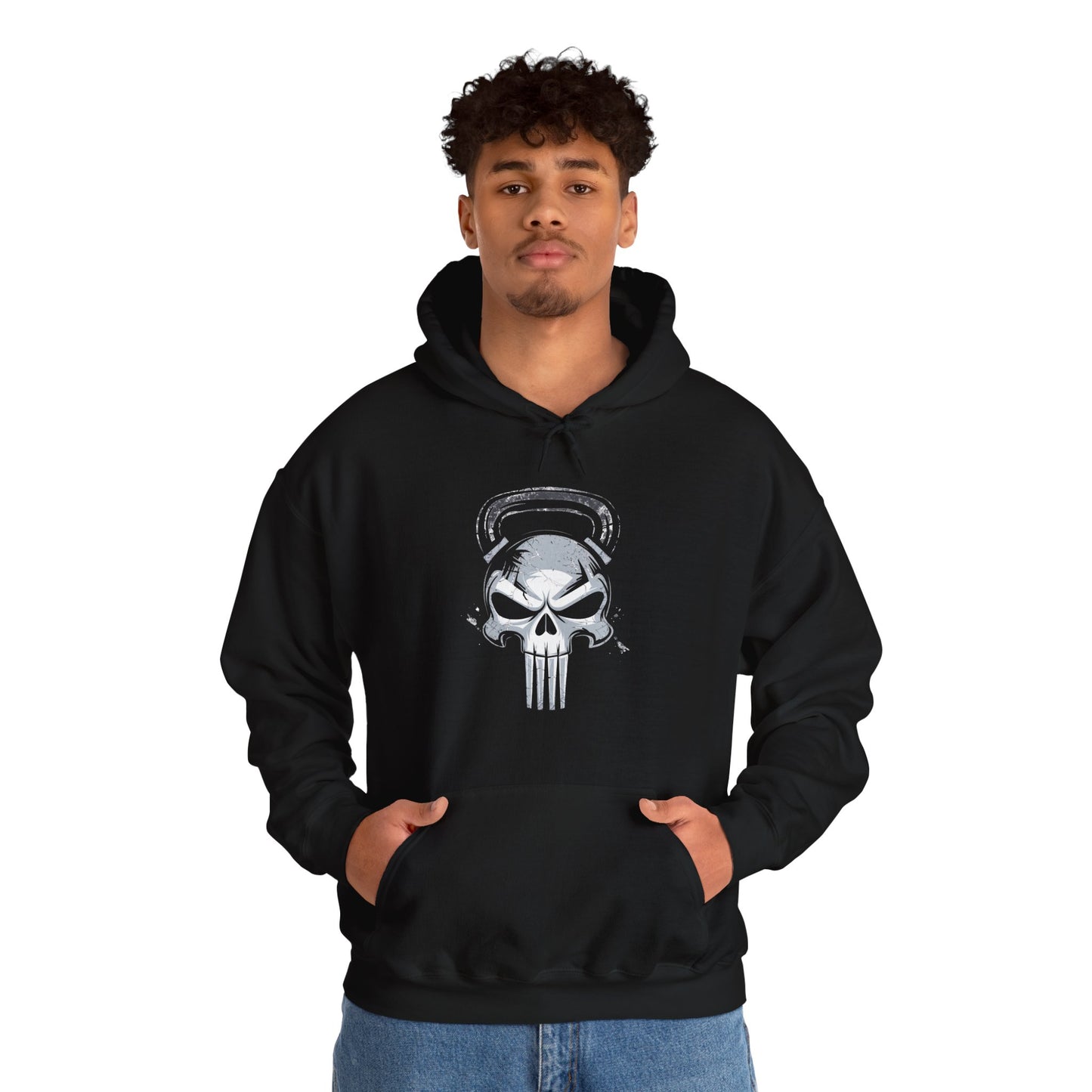 Kettlebell Skull Hooded Sweatshirt