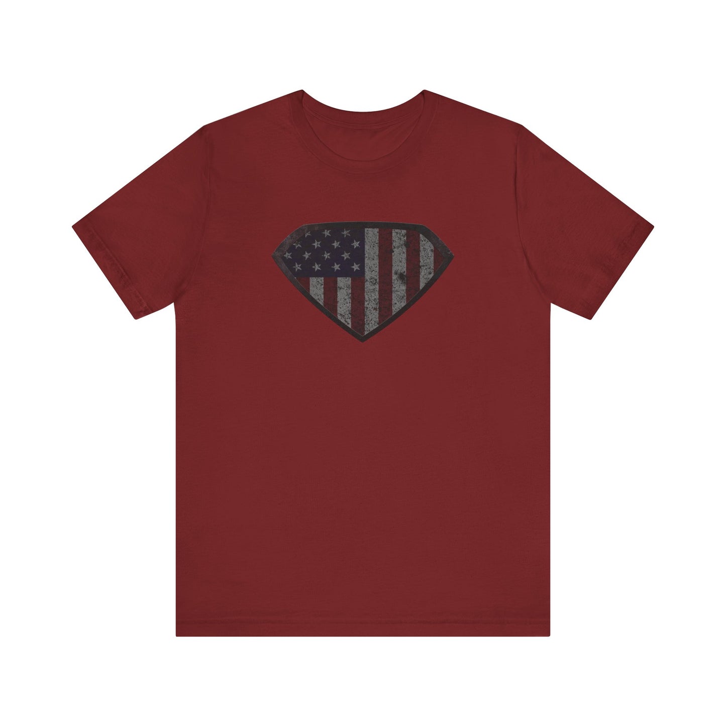 Grungy Super US Flag Short Sleeve Tee
