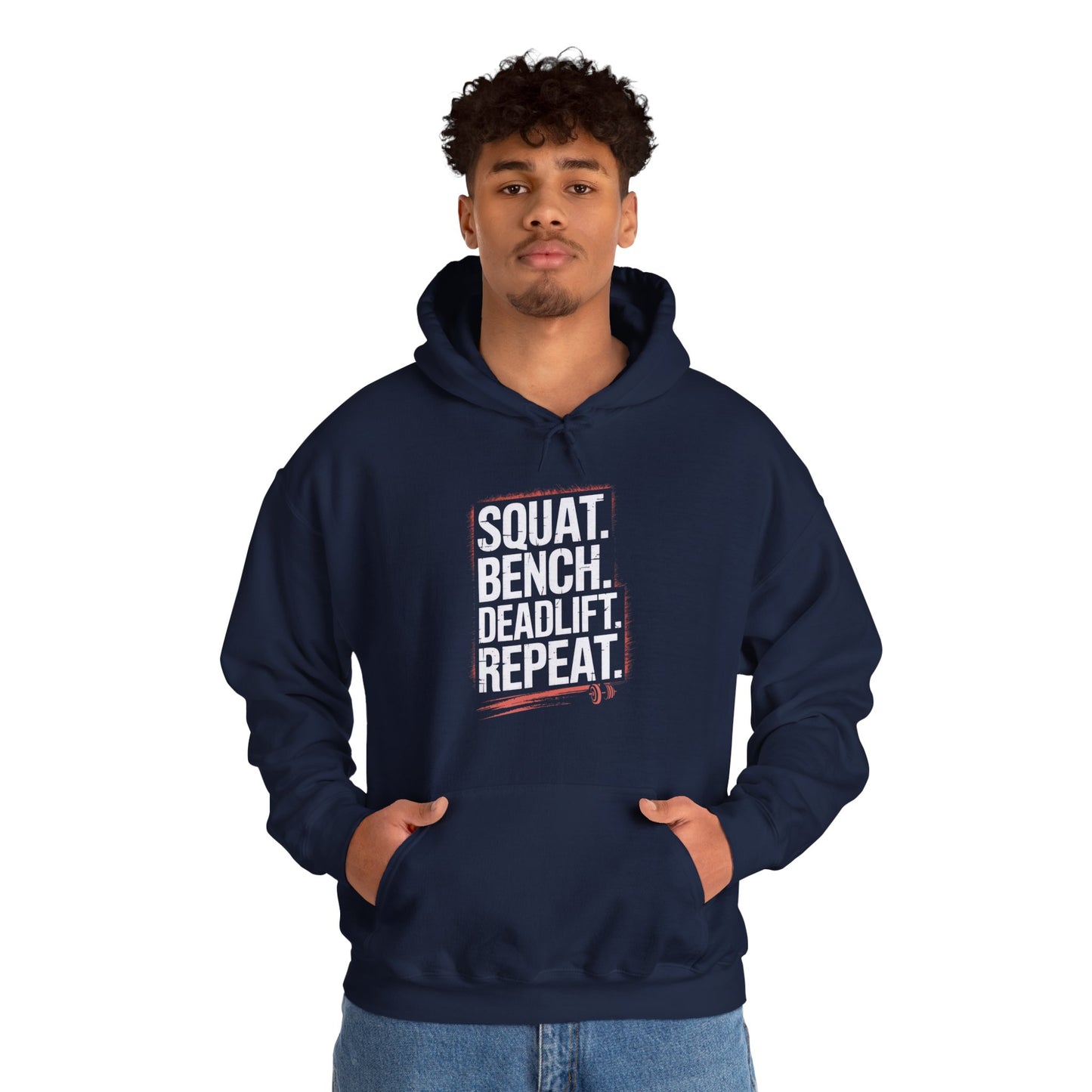 Squat Bench Deadlift Repeat Hooded Sweatshirt