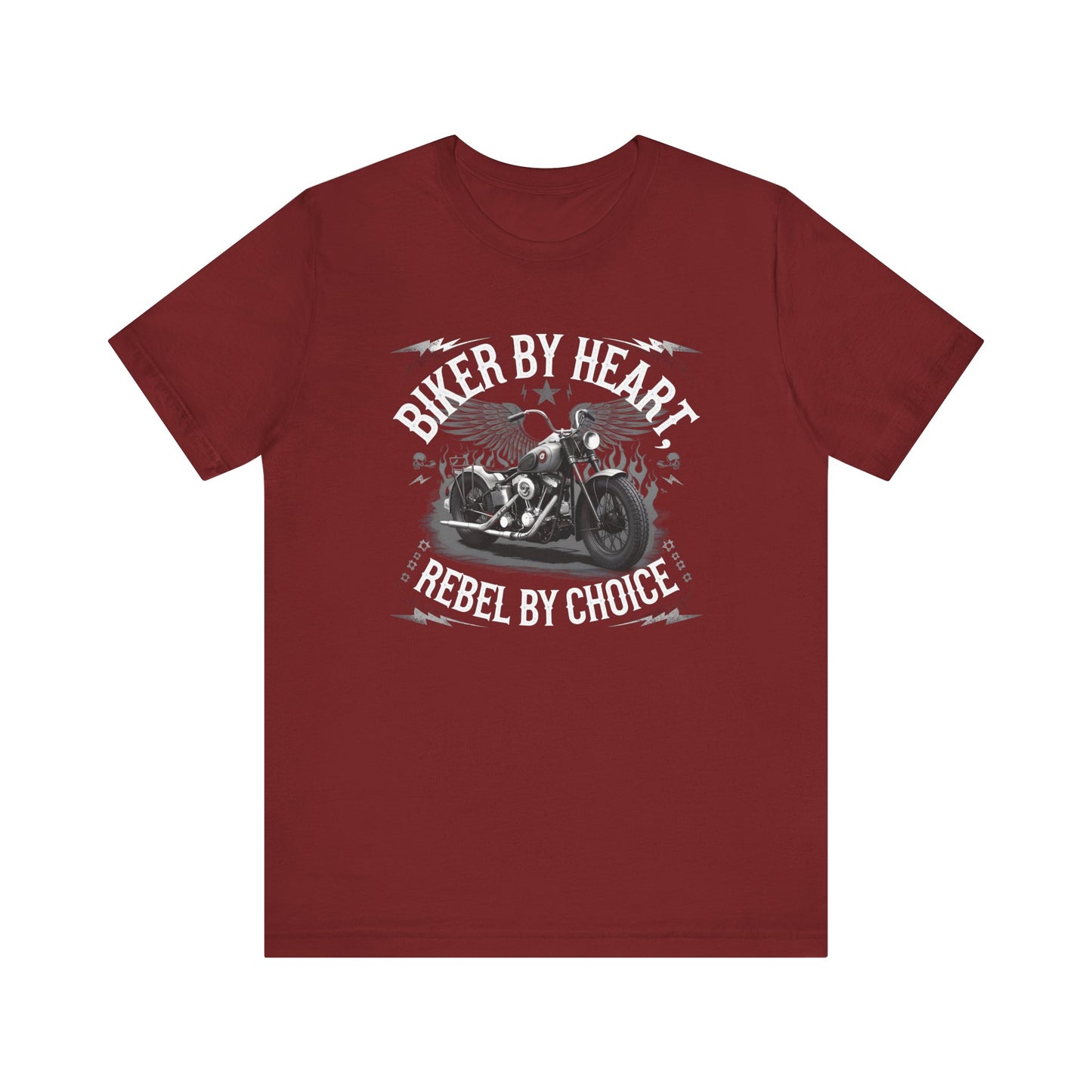 Biker By Heart Rebel By Choice Short Sleeve Tee