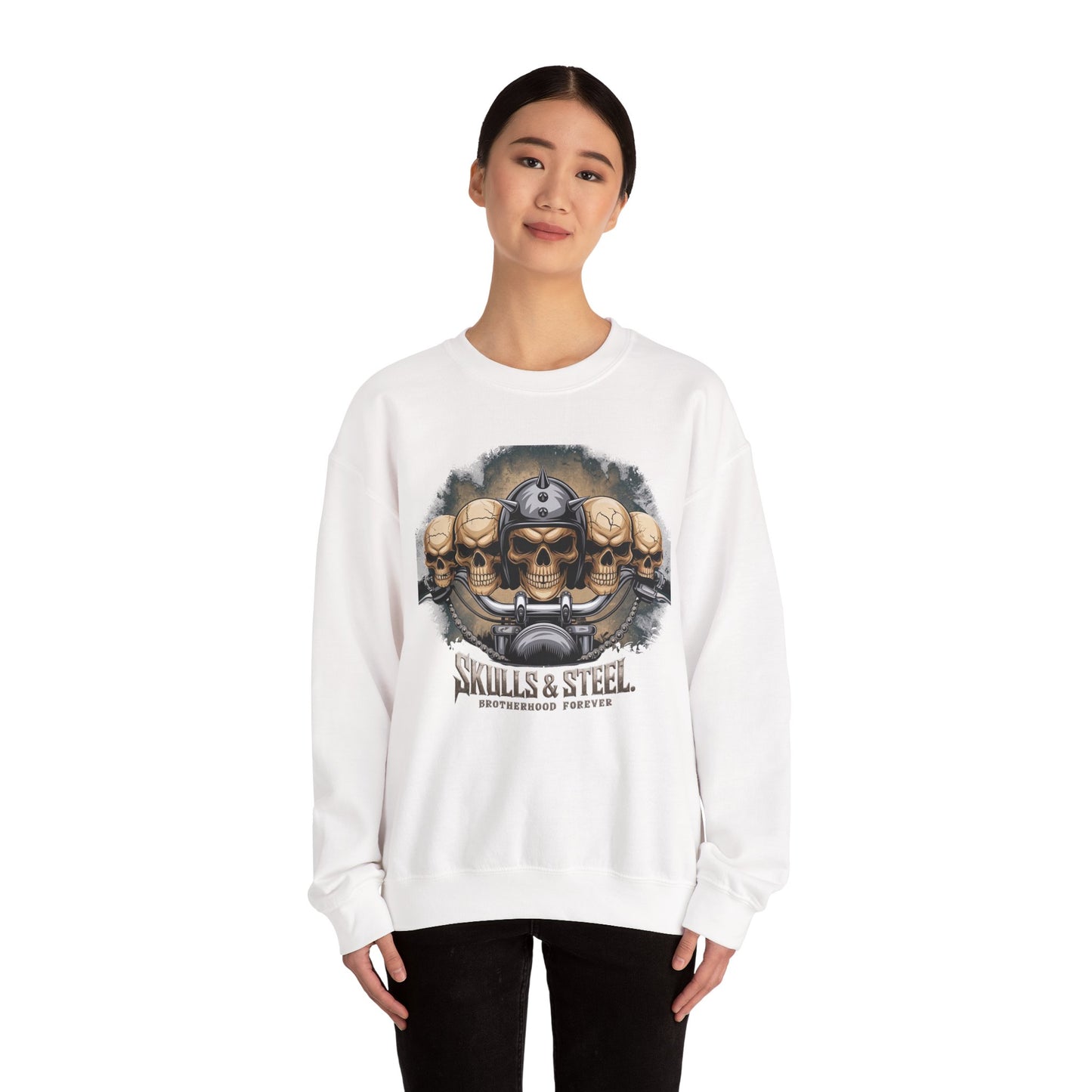 Skulls & Steel Brotherhood Forever Crewneck Sweatshirt