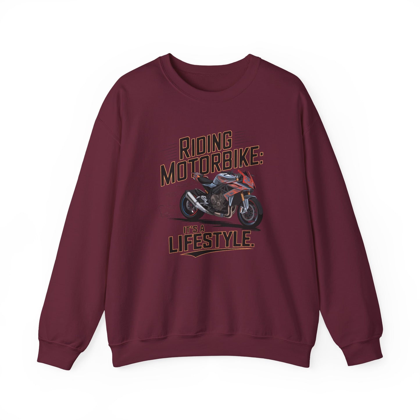 Riding Motorbike: It's A Lifestyle Crewneck Sweatshirt