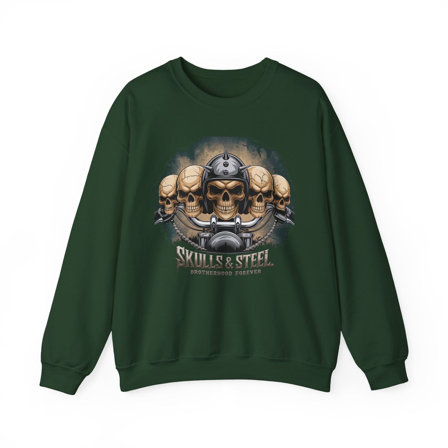 Skulls & Steel Brotherhood Forever Crewneck Sweatshirt