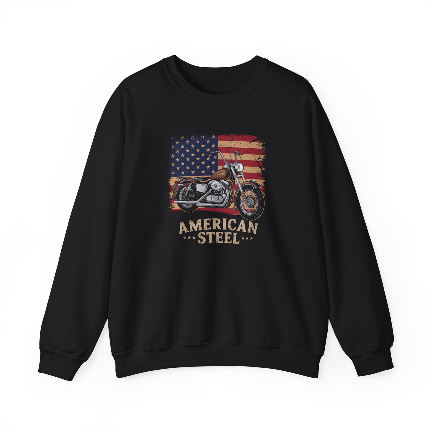 American Steel Motorcycle Crewneck Sweatshirt