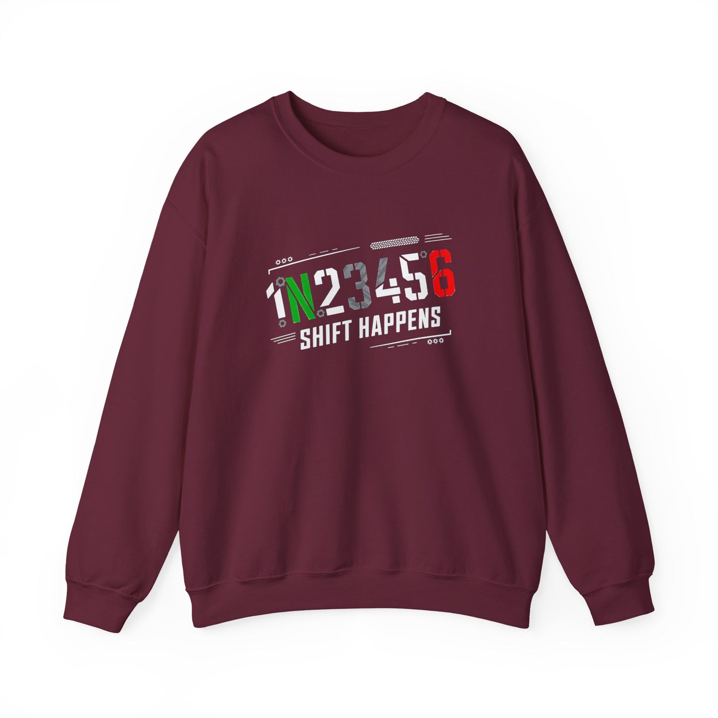 1N23456 Shift Happens Crewneck Sweatshirt