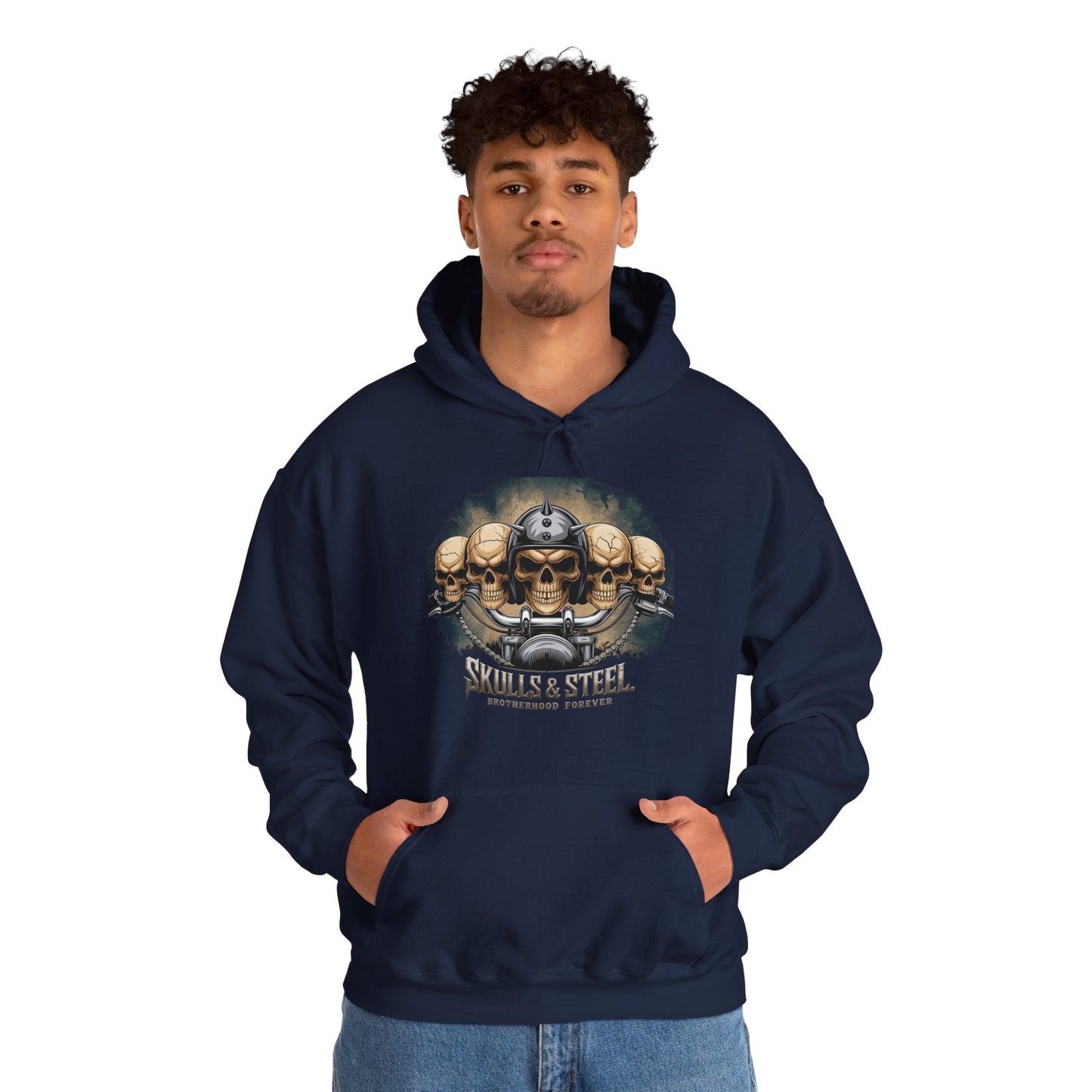 Skulls & Steel Brotherhood Forever Hooded Sweatshirt
