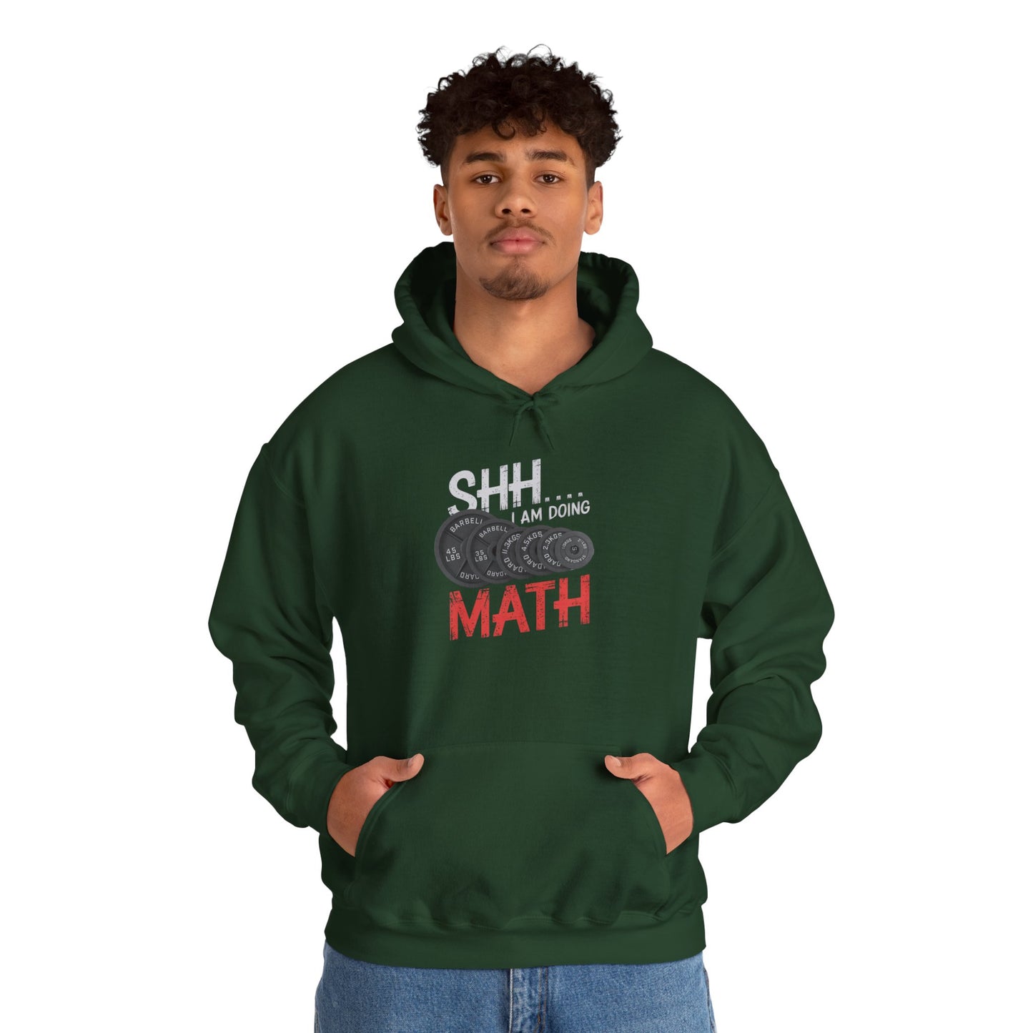 Shh I Am Doing Math Hooded Sweatshirt