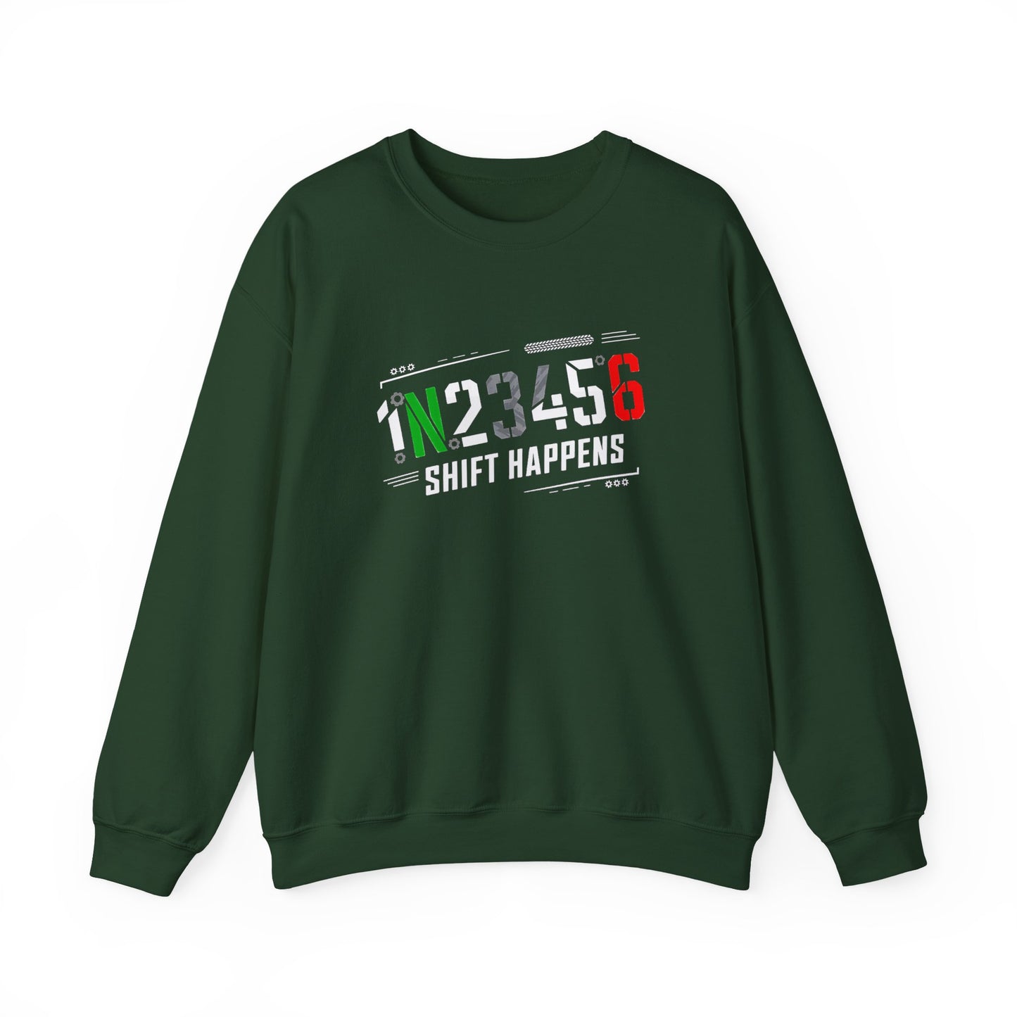 1N23456 Shift Happens Crewneck Sweatshirt