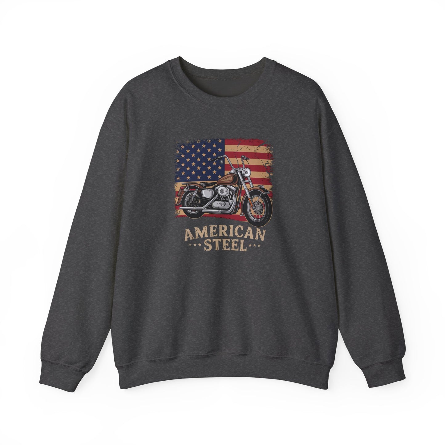 American Steel Motorcycle Crewneck Sweatshirt