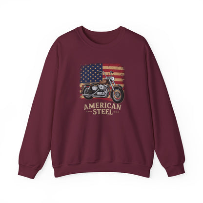 American Steel Motorcycle Crewneck Sweatshirt