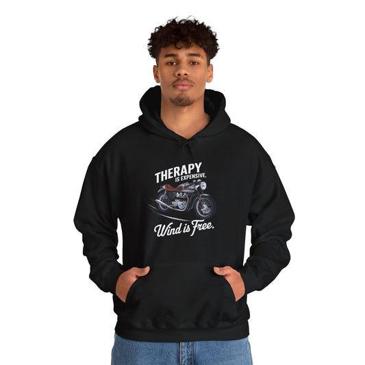 Therapy Is Expensive Wind Is Free Hooded Sweatshirt