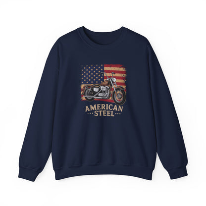 American Steel Motorcycle Crewneck Sweatshirt