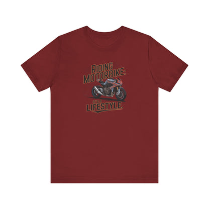 Riding Motorbike: It's A Lifestyle Short Sleeve Tee