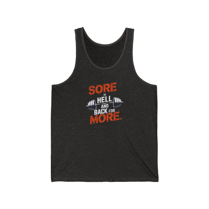 Sore As Hell And Back For More Jersey Tank