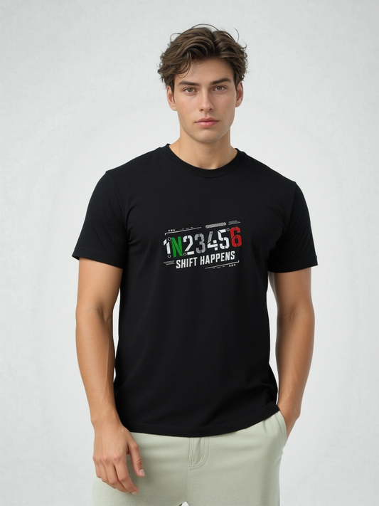1N23456 Shift Happens Short Sleeve Tee