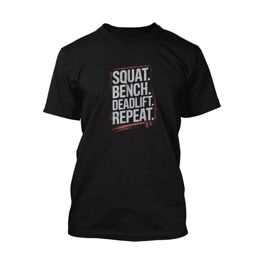 Squat Bench Deadlift Repeat Short Sleeve Tee