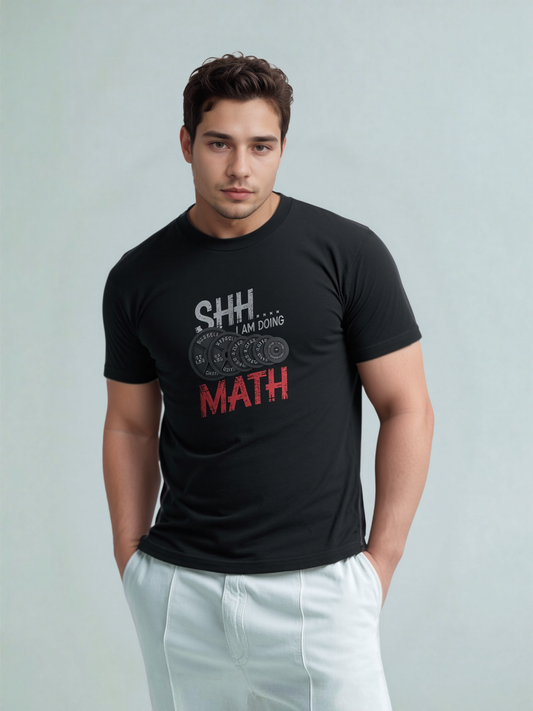 Shh I Am Doing Math Short Sleeve Tee