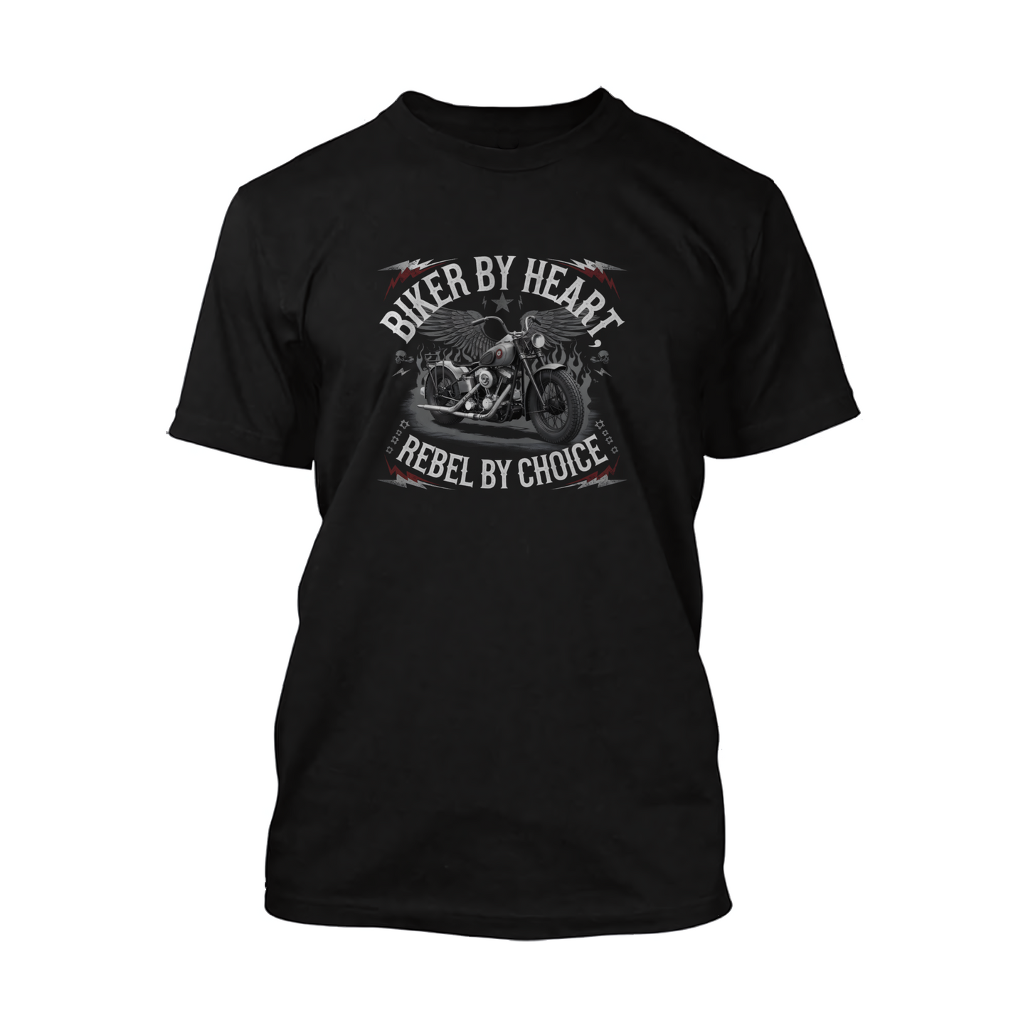 Biker By Heart Rebel By Choice Short Sleeve Tee
