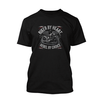 Biker By Heart Rebel By Choice Short Sleeve Tee