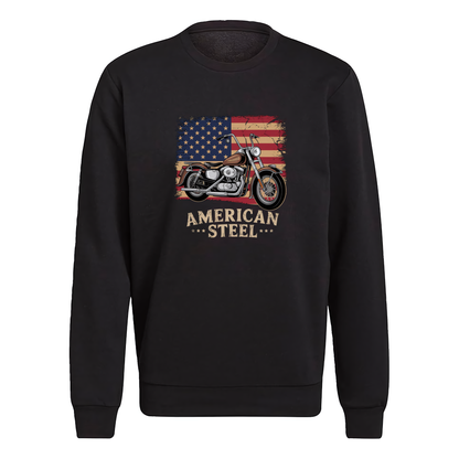 American Steel Motorcycle Crewneck Sweatshirt