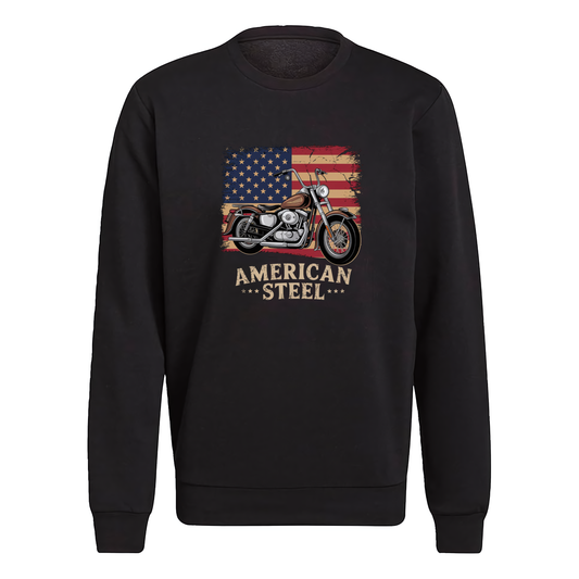 American Steel Motorcycle Crewneck Sweatshirt