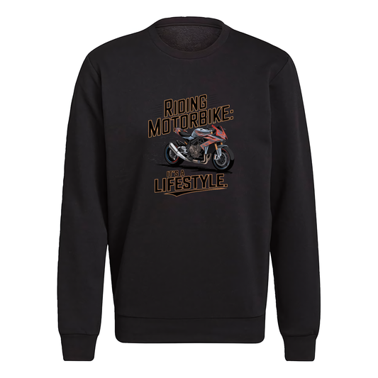 Riding Motorbike: It's A Lifestyle Crewneck Sweatshirt